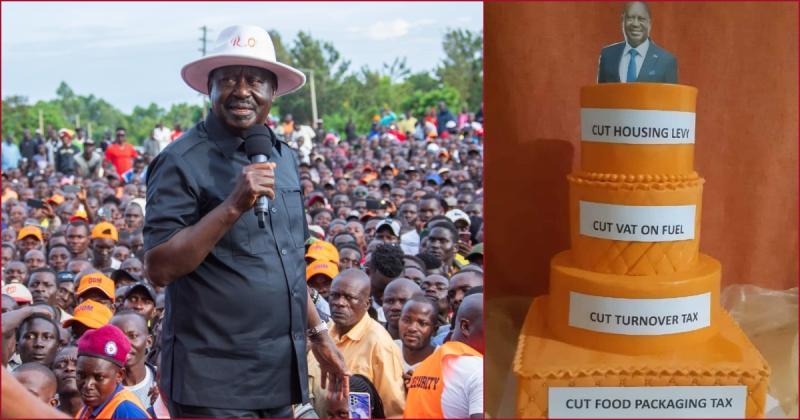 The cake to be cut across the country will be symbolic of the current economic state.